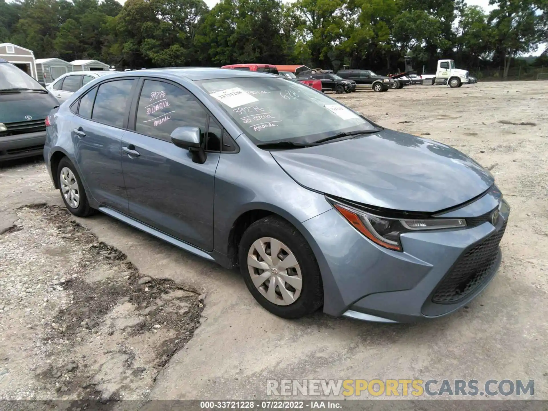 1 Photograph of a damaged car JTDDPRAE3LJ050336 TOYOTA COROLLA 2020