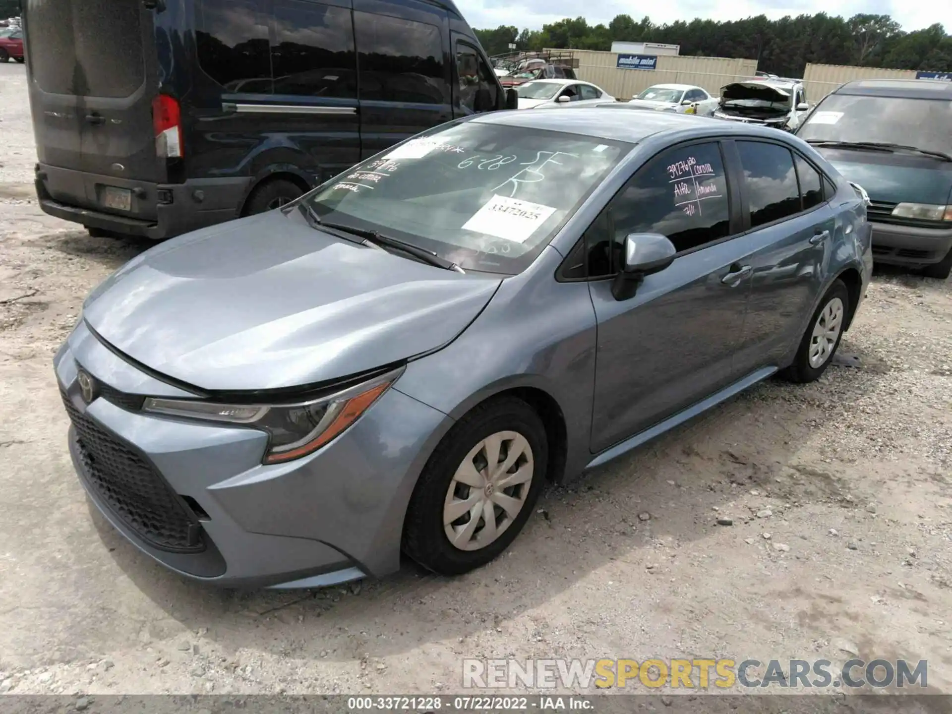 2 Photograph of a damaged car JTDDPRAE3LJ050336 TOYOTA COROLLA 2020