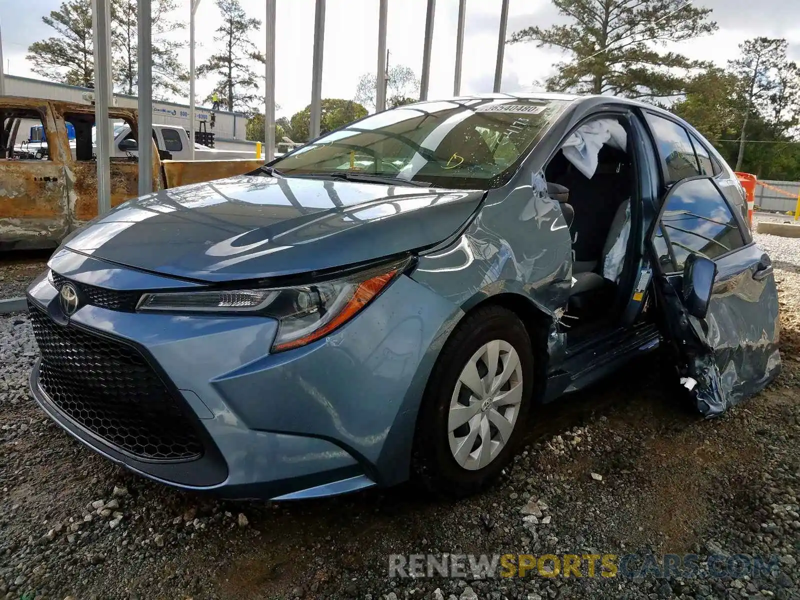 2 Photograph of a damaged car JTDDPRAE3LJ055889 TOYOTA COROLLA 2020