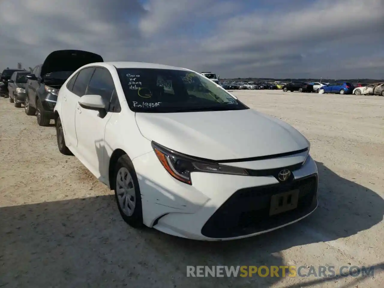 1 Photograph of a damaged car JTDDPRAE3LJ060980 TOYOTA COROLLA 2020