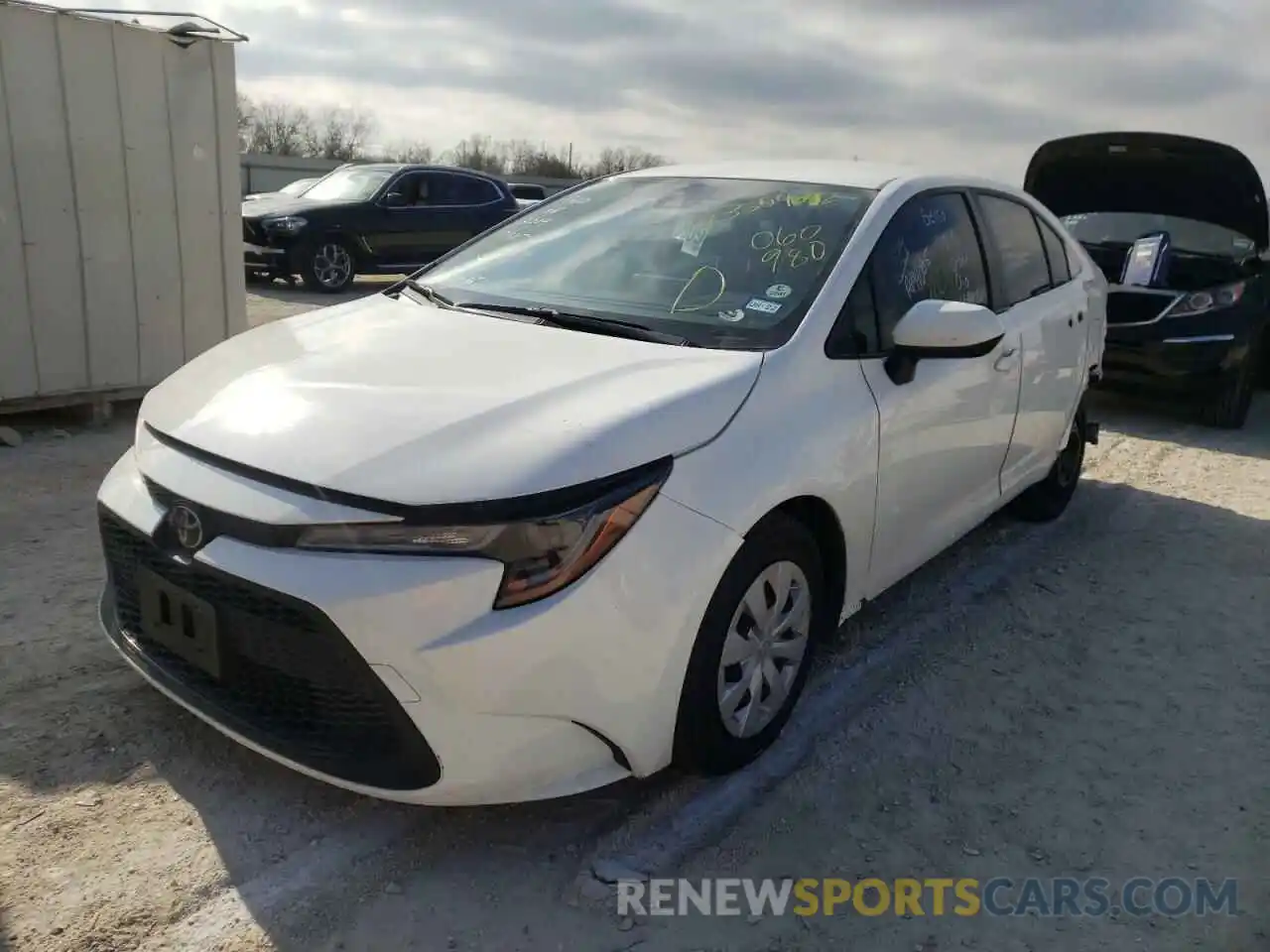 2 Photograph of a damaged car JTDDPRAE3LJ060980 TOYOTA COROLLA 2020