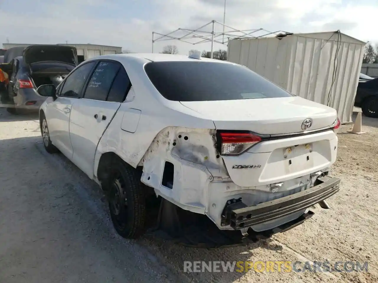 3 Photograph of a damaged car JTDDPRAE3LJ060980 TOYOTA COROLLA 2020