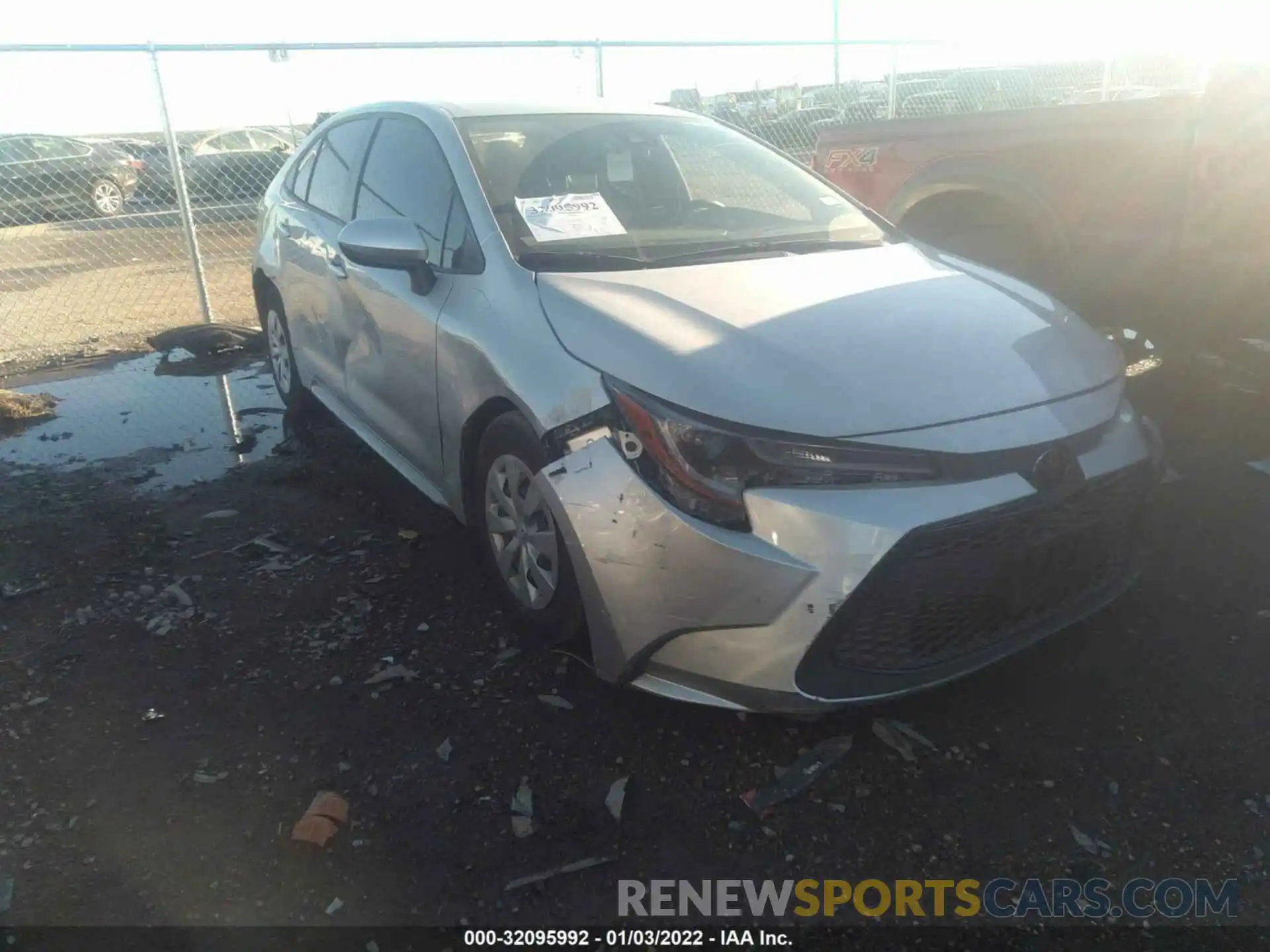 1 Photograph of a damaged car JTDDPRAE3LJ067315 TOYOTA COROLLA 2020