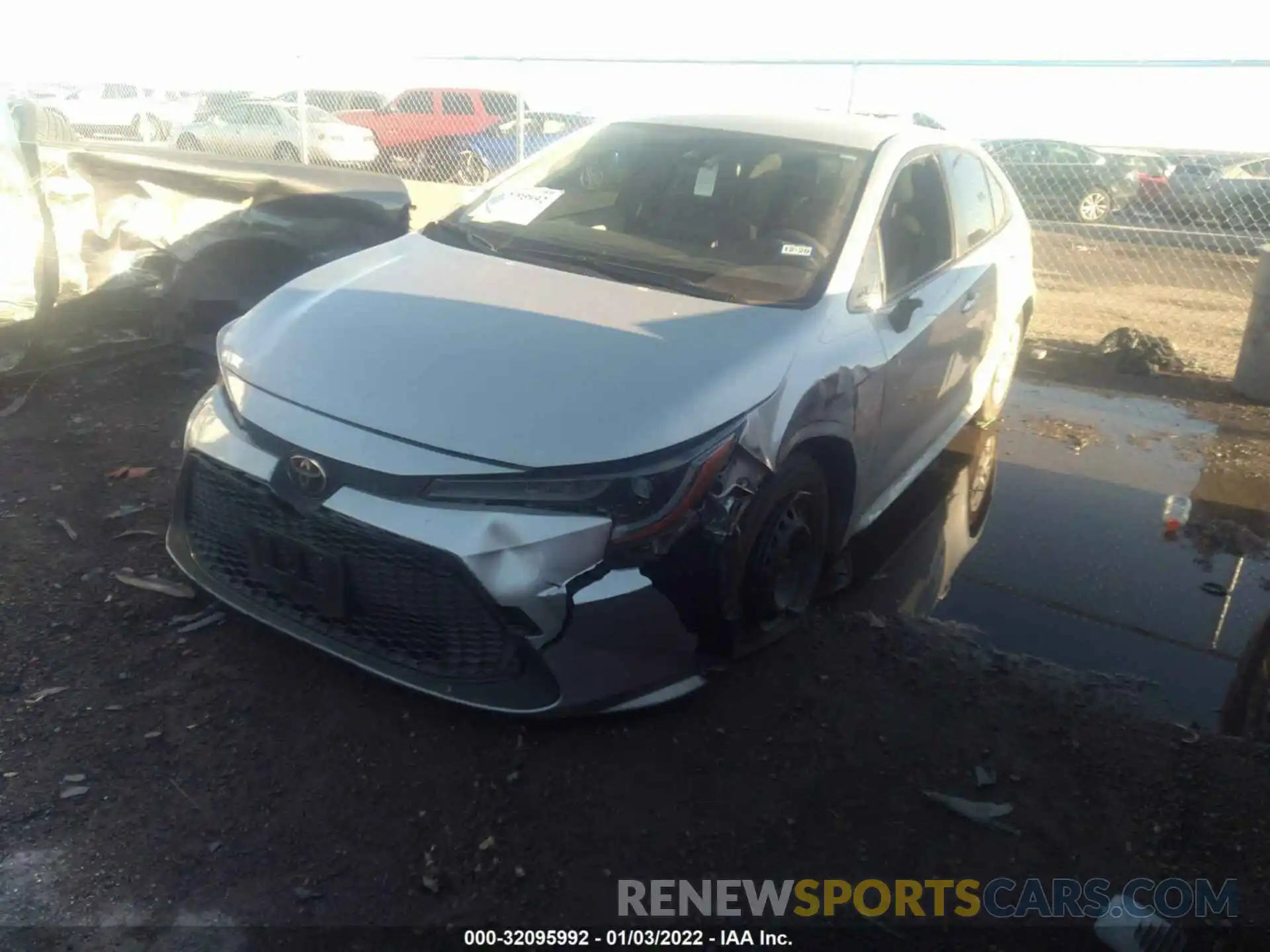 2 Photograph of a damaged car JTDDPRAE3LJ067315 TOYOTA COROLLA 2020