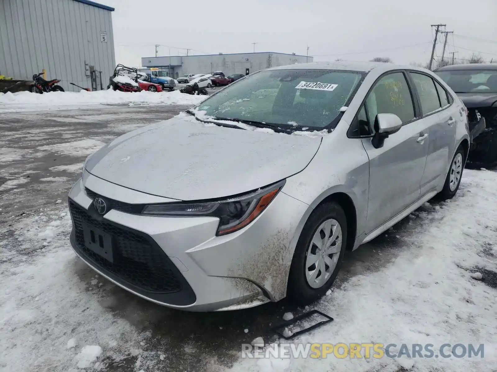 2 Photograph of a damaged car JTDDPRAE3LJ070943 TOYOTA COROLLA 2020