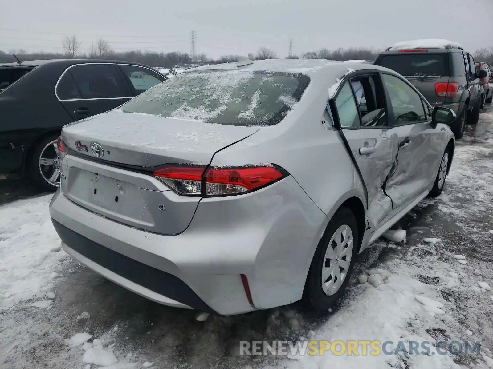 4 Photograph of a damaged car JTDDPRAE3LJ070943 TOYOTA COROLLA 2020