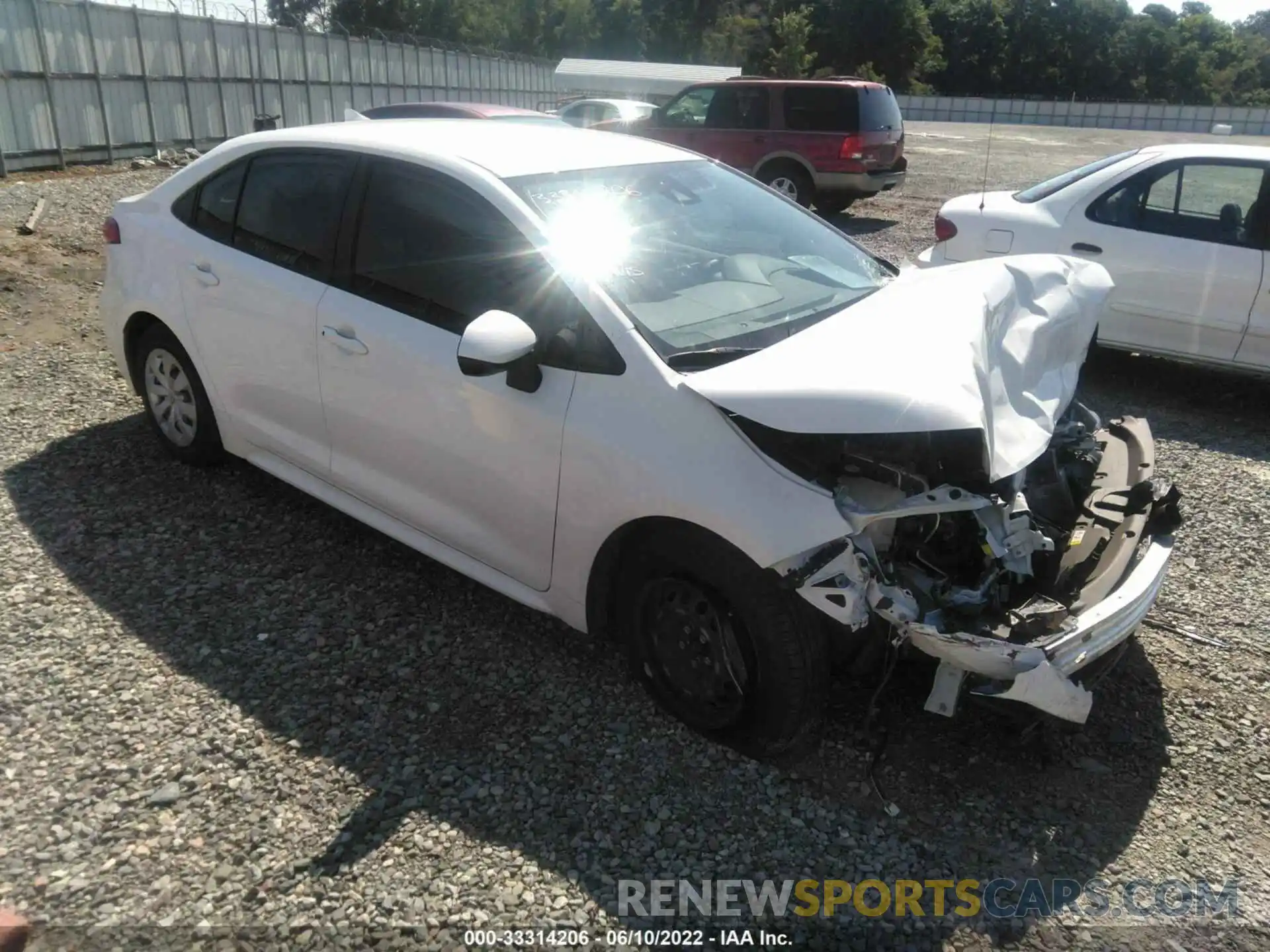 1 Photograph of a damaged car JTDDPRAE3LJ078816 TOYOTA COROLLA 2020