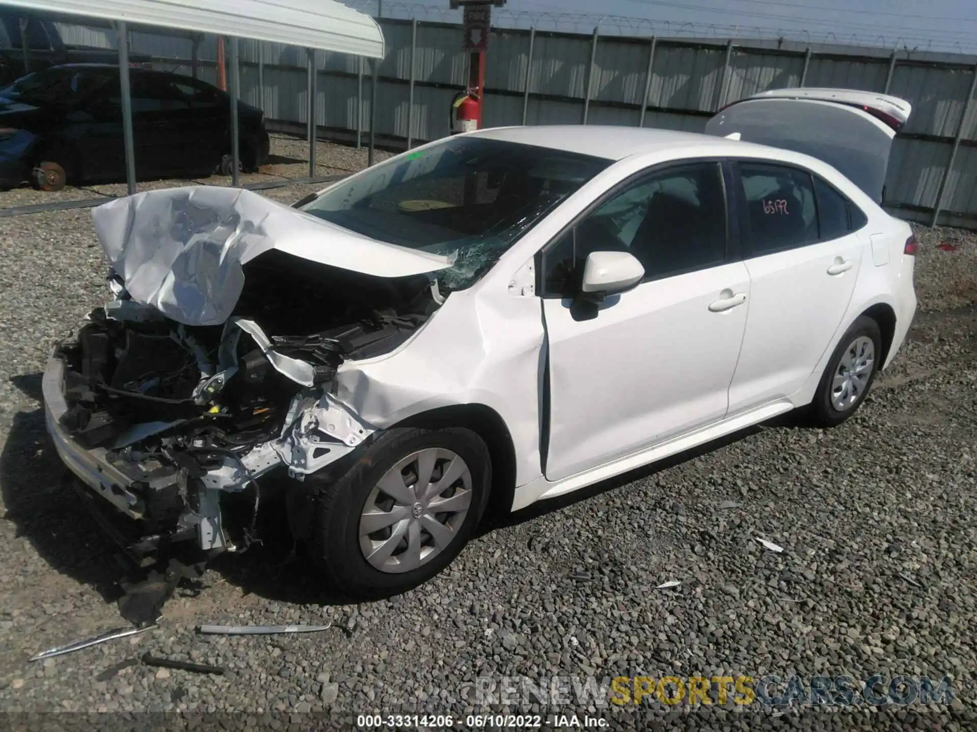 2 Photograph of a damaged car JTDDPRAE3LJ078816 TOYOTA COROLLA 2020