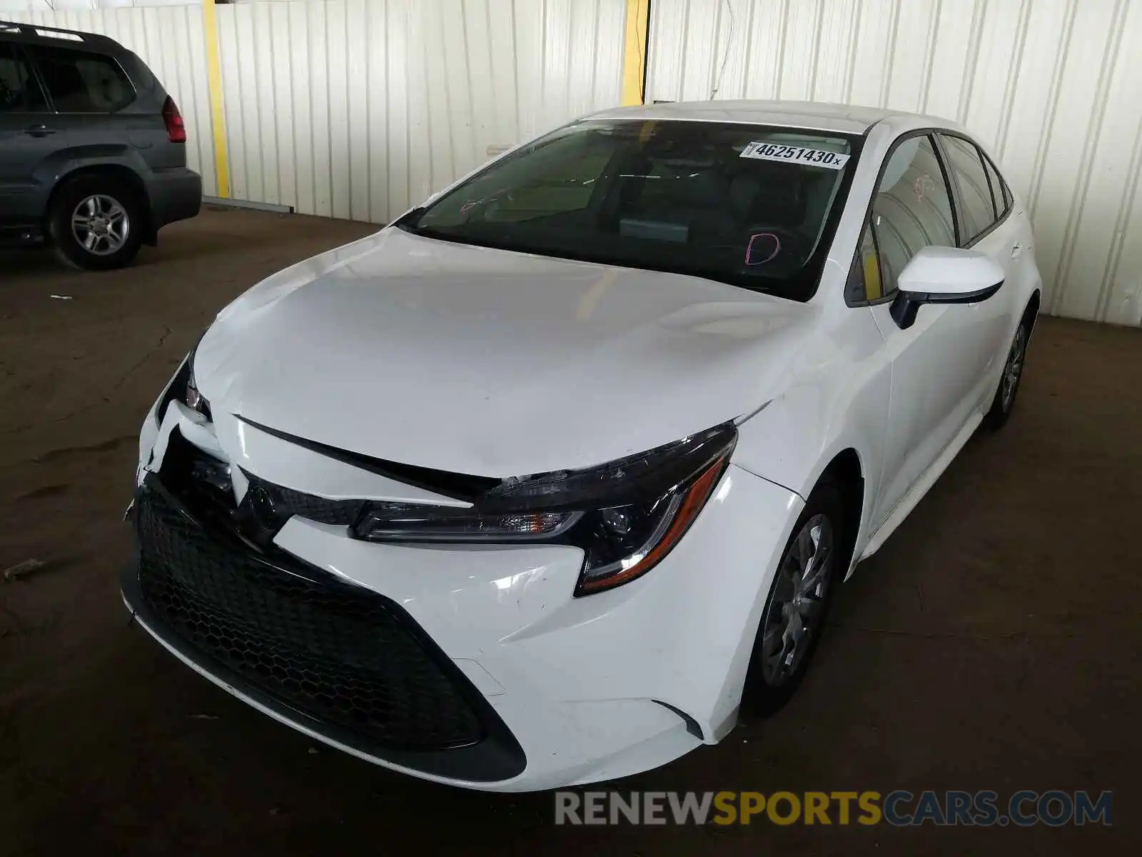 2 Photograph of a damaged car JTDDPRAE3LJ091064 TOYOTA COROLLA 2020