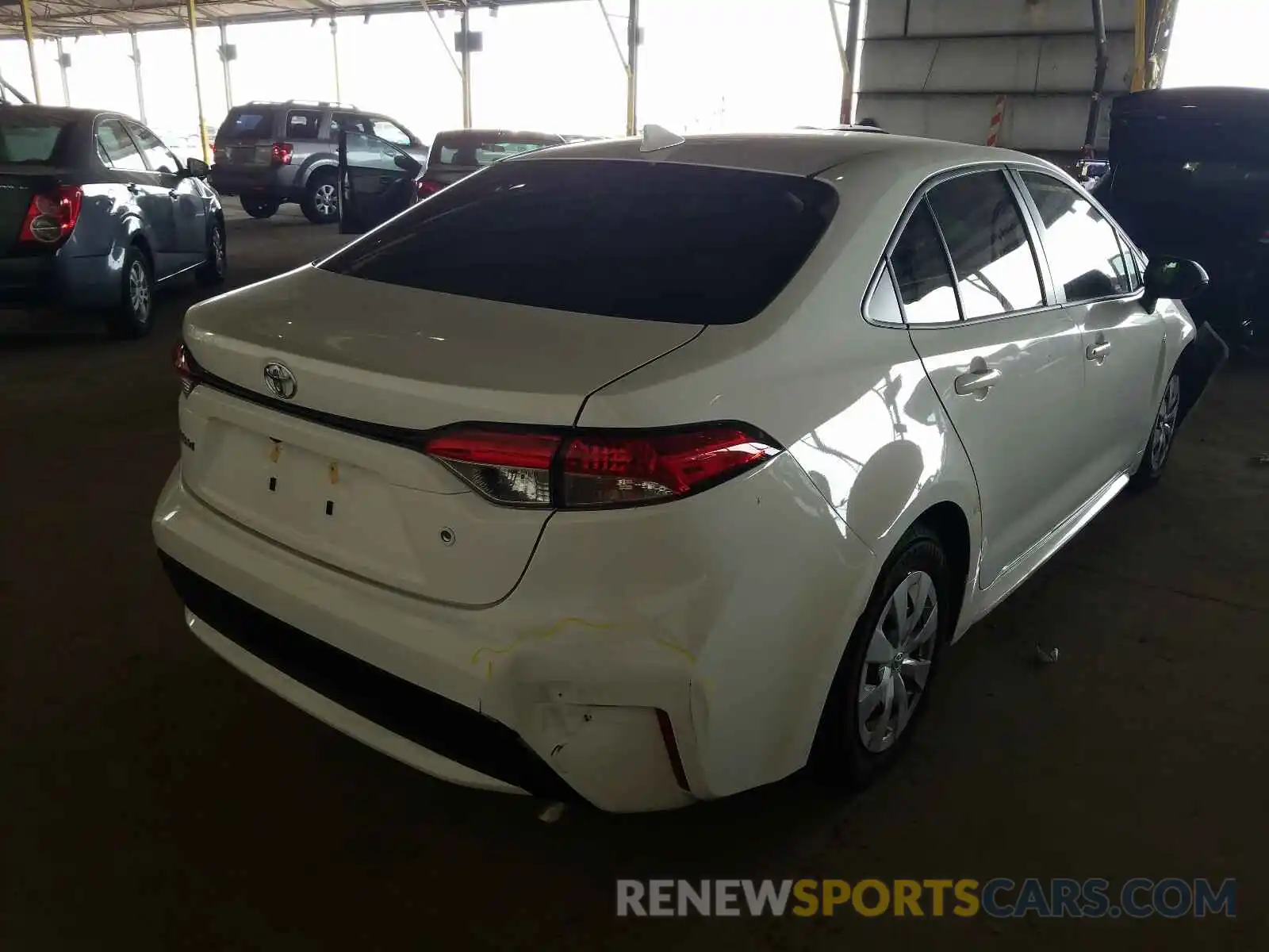 4 Photograph of a damaged car JTDDPRAE3LJ091064 TOYOTA COROLLA 2020