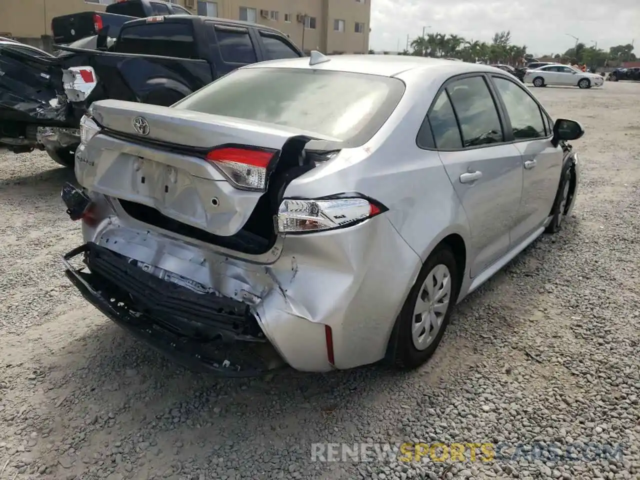 4 Photograph of a damaged car JTDDPRAE3LJ101429 TOYOTA COROLLA 2020