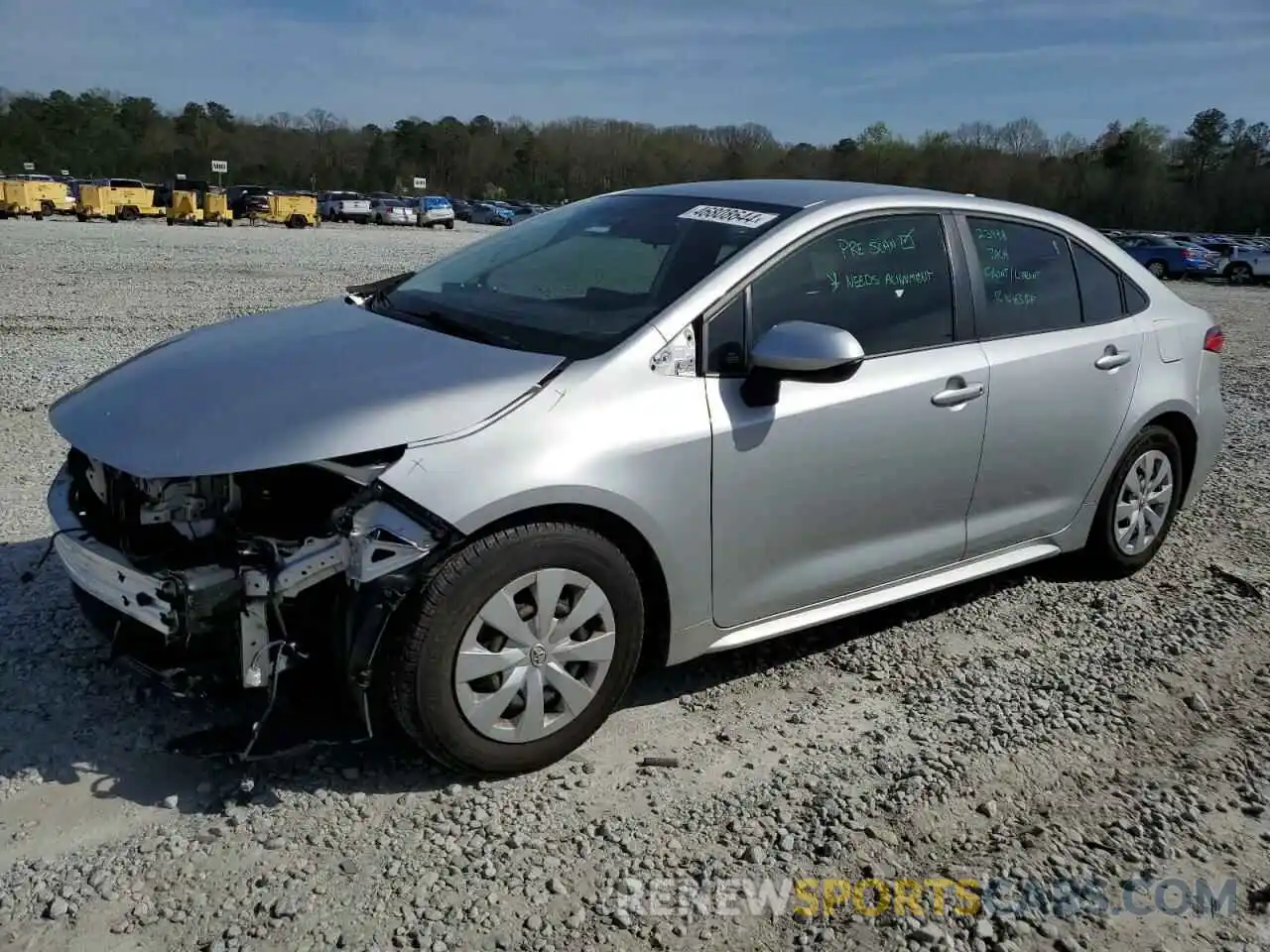 1 Photograph of a damaged car JTDDPRAE3LJ109658 TOYOTA COROLLA 2020