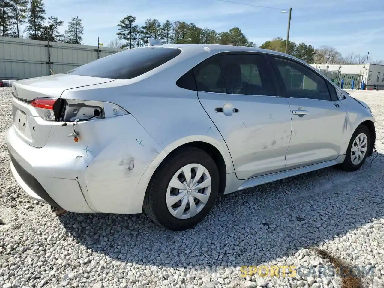 3 Photograph of a damaged car JTDDPRAE3LJ109658 TOYOTA COROLLA 2020