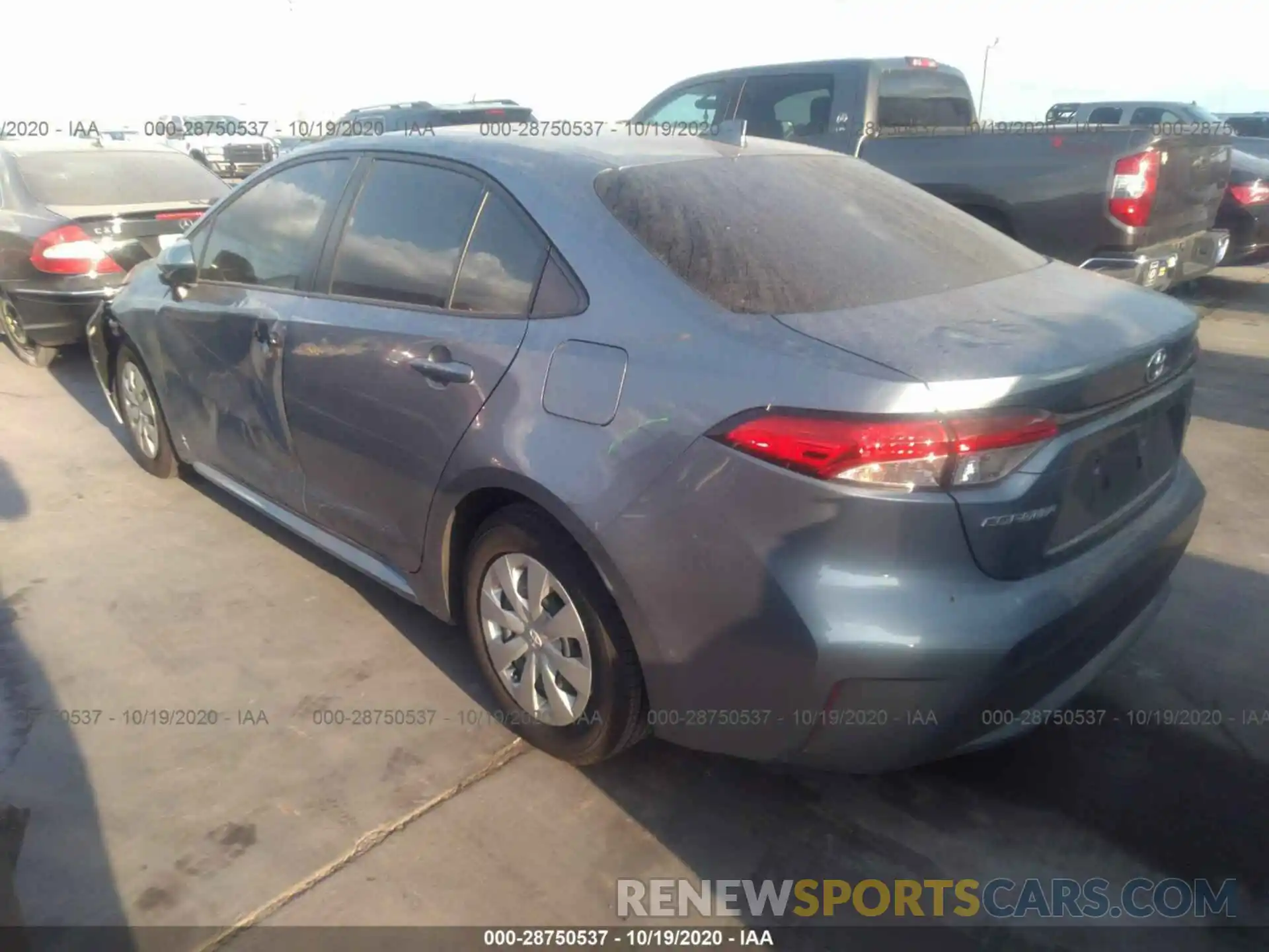 3 Photograph of a damaged car JTDDPRAE3LJ114522 TOYOTA COROLLA 2020