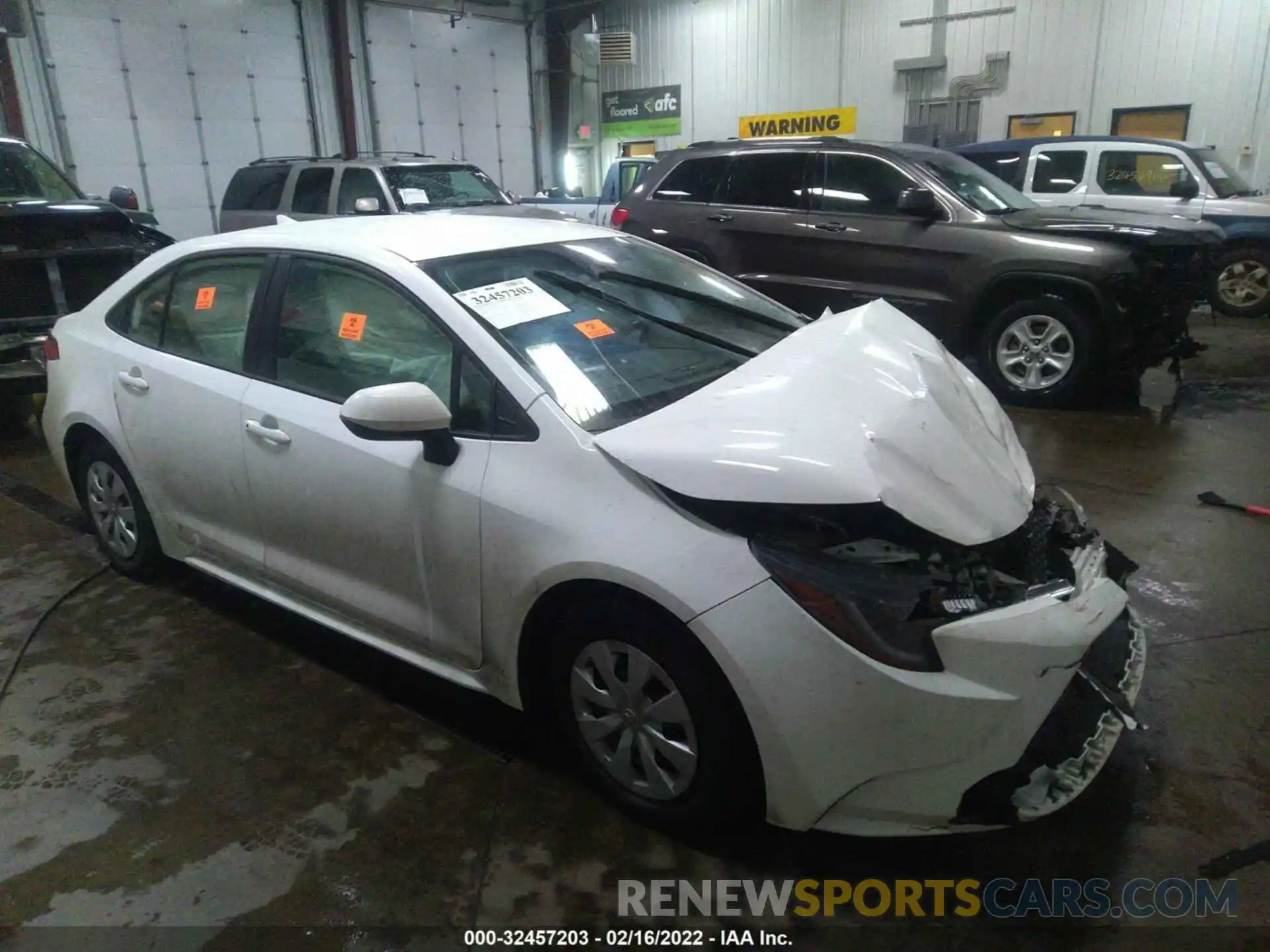 1 Photograph of a damaged car JTDDPRAE4LJ003896 TOYOTA COROLLA 2020