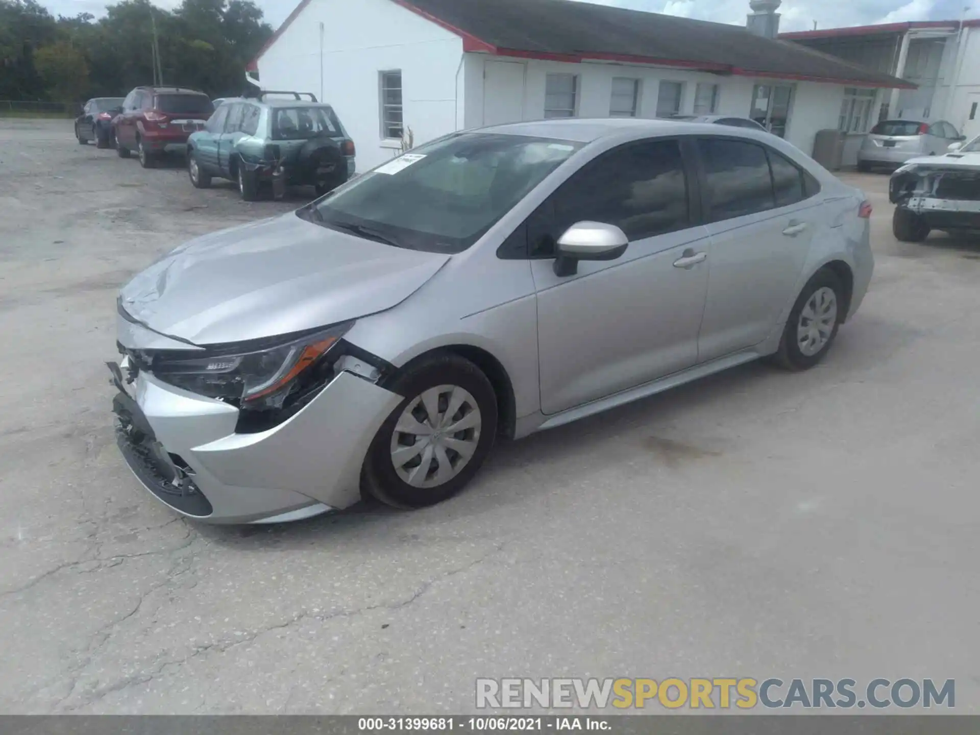 2 Photograph of a damaged car JTDDPRAE4LJ004885 TOYOTA COROLLA 2020