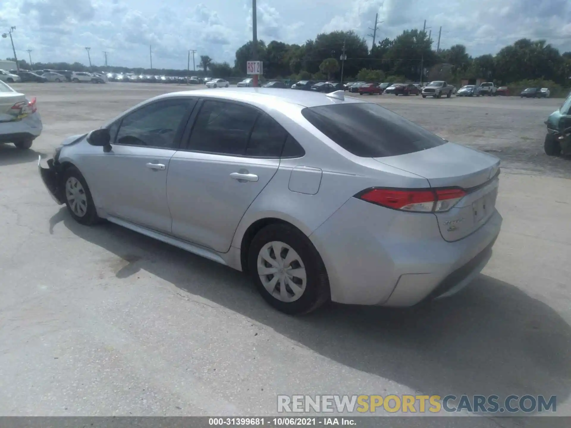 3 Photograph of a damaged car JTDDPRAE4LJ004885 TOYOTA COROLLA 2020