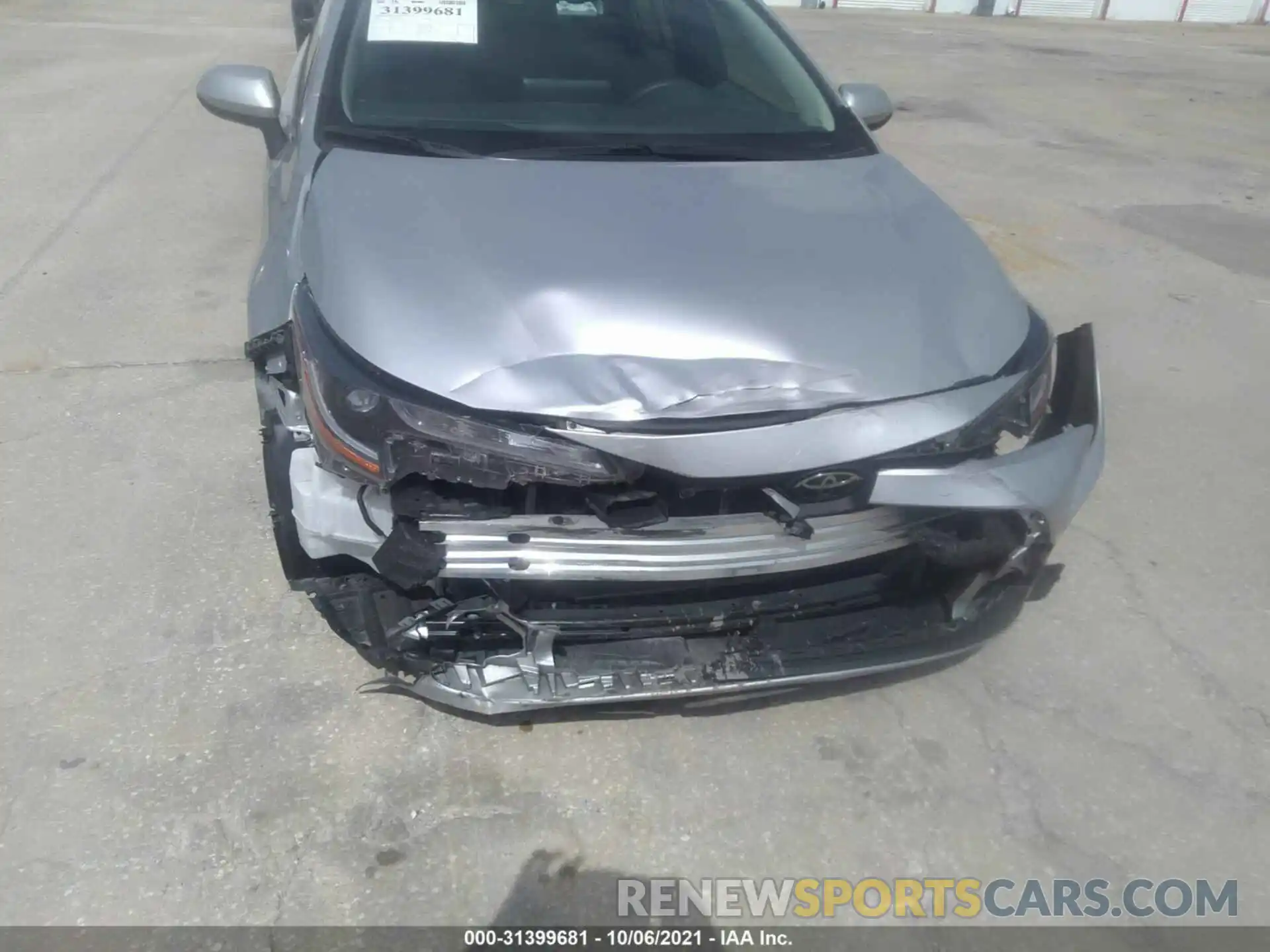 6 Photograph of a damaged car JTDDPRAE4LJ004885 TOYOTA COROLLA 2020