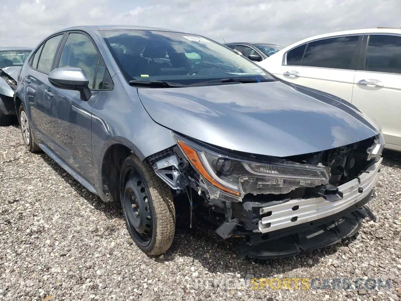 1 Photograph of a damaged car JTDDPRAE4LJ005051 TOYOTA COROLLA 2020