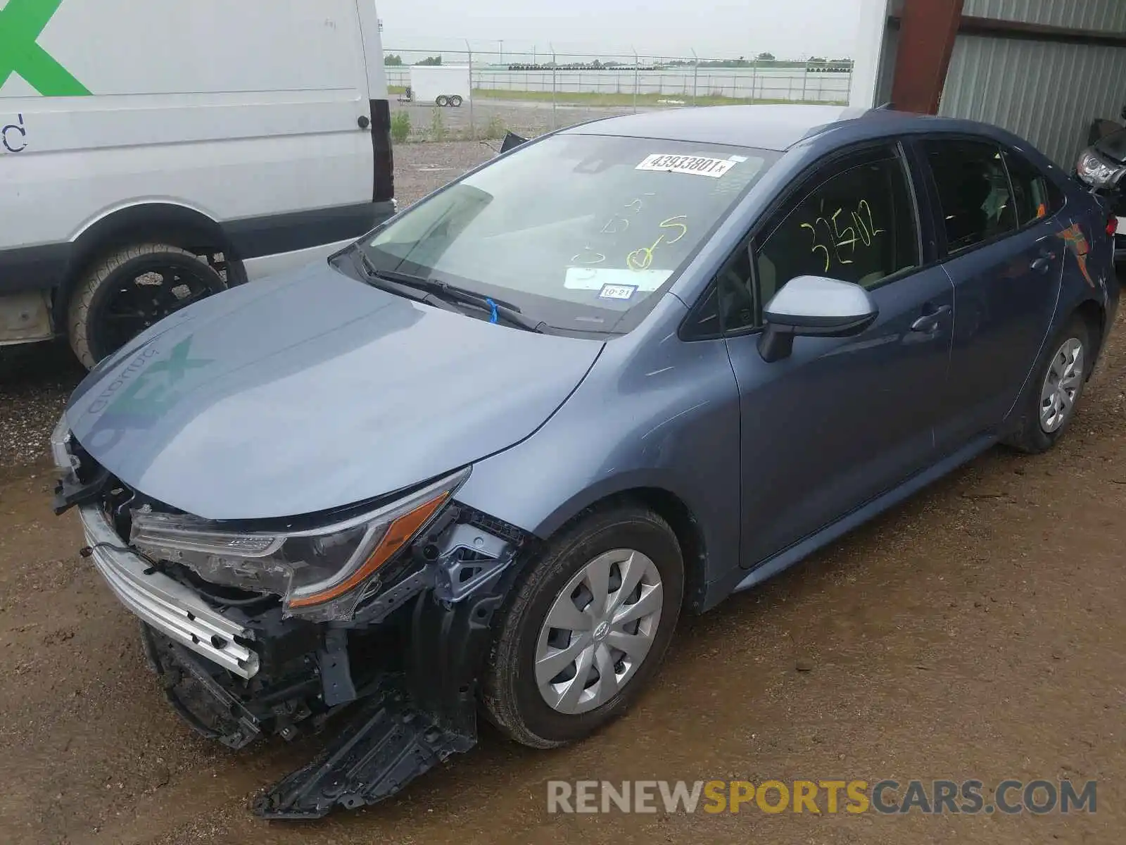 2 Photograph of a damaged car JTDDPRAE4LJ005051 TOYOTA COROLLA 2020