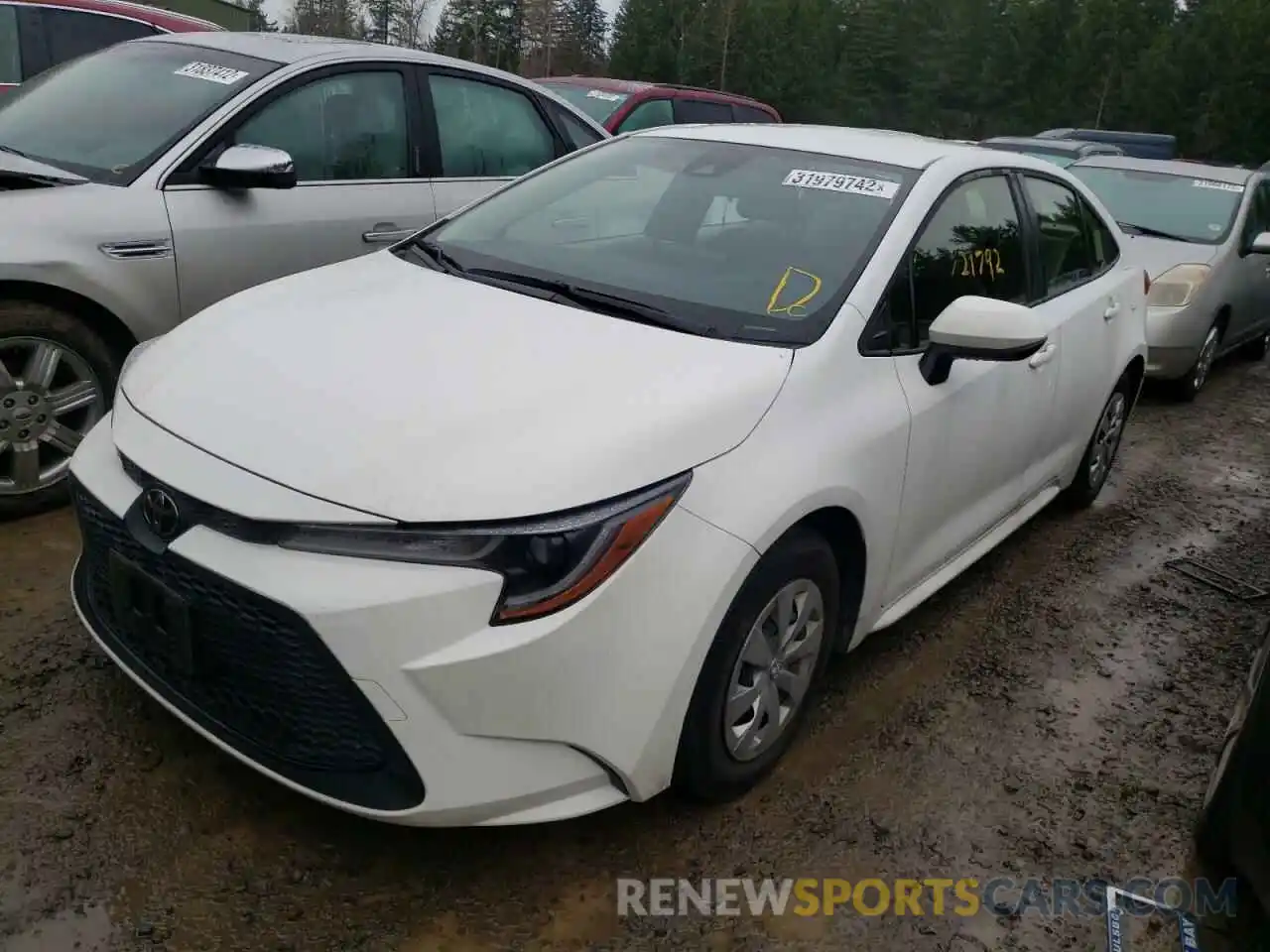 2 Photograph of a damaged car JTDDPRAE4LJ008032 TOYOTA COROLLA 2020