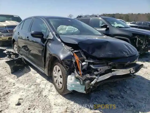 1 Photograph of a damaged car JTDDPRAE4LJ015501 TOYOTA COROLLA 2020