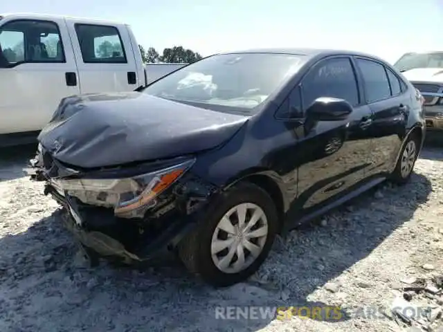 2 Photograph of a damaged car JTDDPRAE4LJ015501 TOYOTA COROLLA 2020