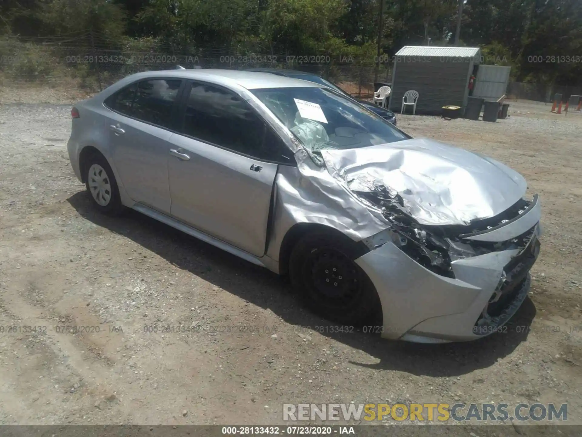 1 Photograph of a damaged car JTDDPRAE4LJ016230 TOYOTA COROLLA 2020