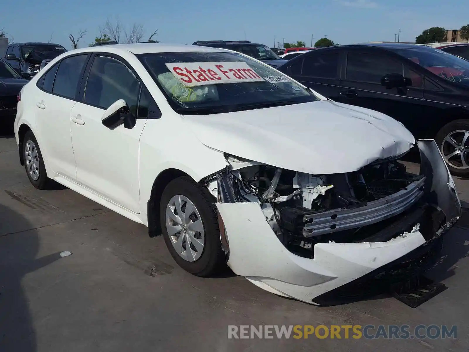 1 Photograph of a damaged car JTDDPRAE4LJ022738 TOYOTA COROLLA 2020