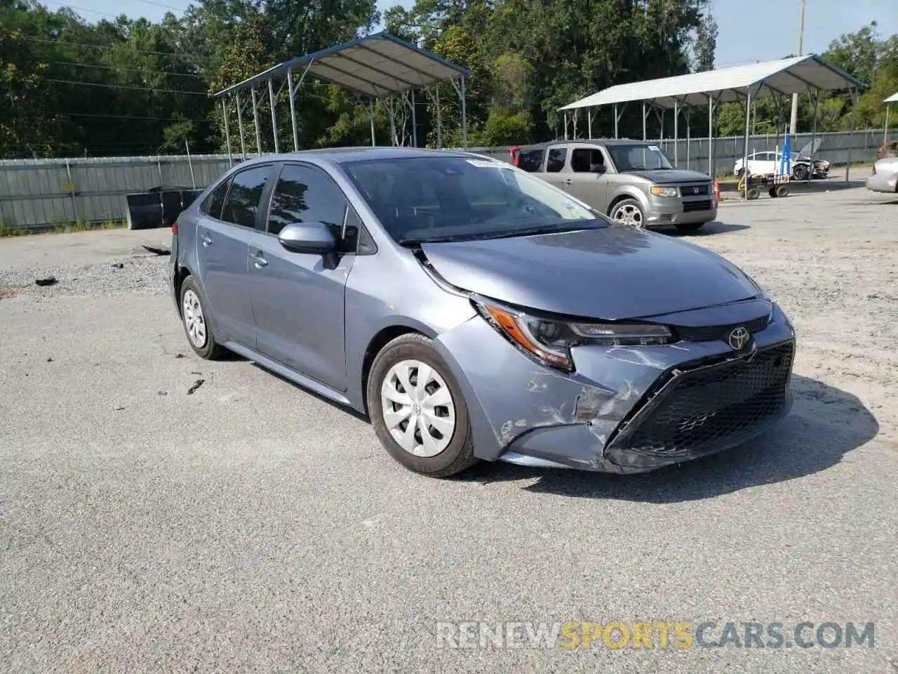 1 Photograph of a damaged car JTDDPRAE4LJ037871 TOYOTA COROLLA 2020