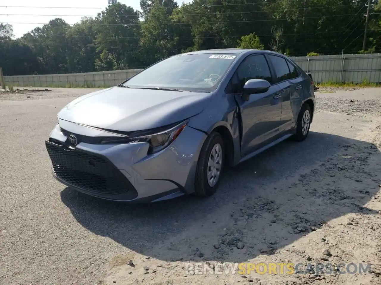 2 Photograph of a damaged car JTDDPRAE4LJ037871 TOYOTA COROLLA 2020