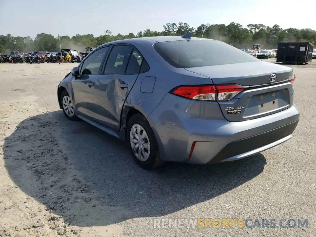 3 Photograph of a damaged car JTDDPRAE4LJ037871 TOYOTA COROLLA 2020