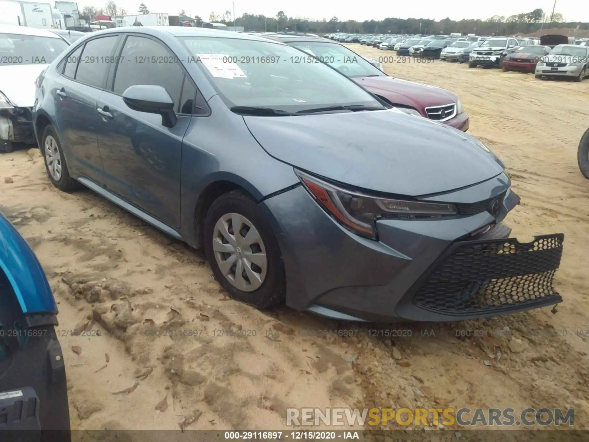 1 Photograph of a damaged car JTDDPRAE4LJ053746 TOYOTA COROLLA 2020