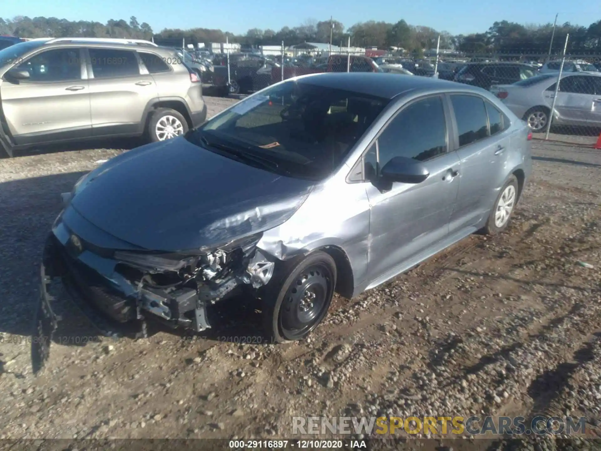 2 Photograph of a damaged car JTDDPRAE4LJ053746 TOYOTA COROLLA 2020