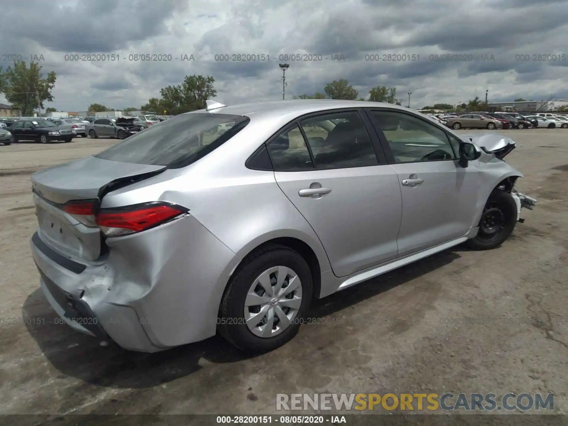 4 Photograph of a damaged car JTDDPRAE4LJ061832 TOYOTA COROLLA 2020