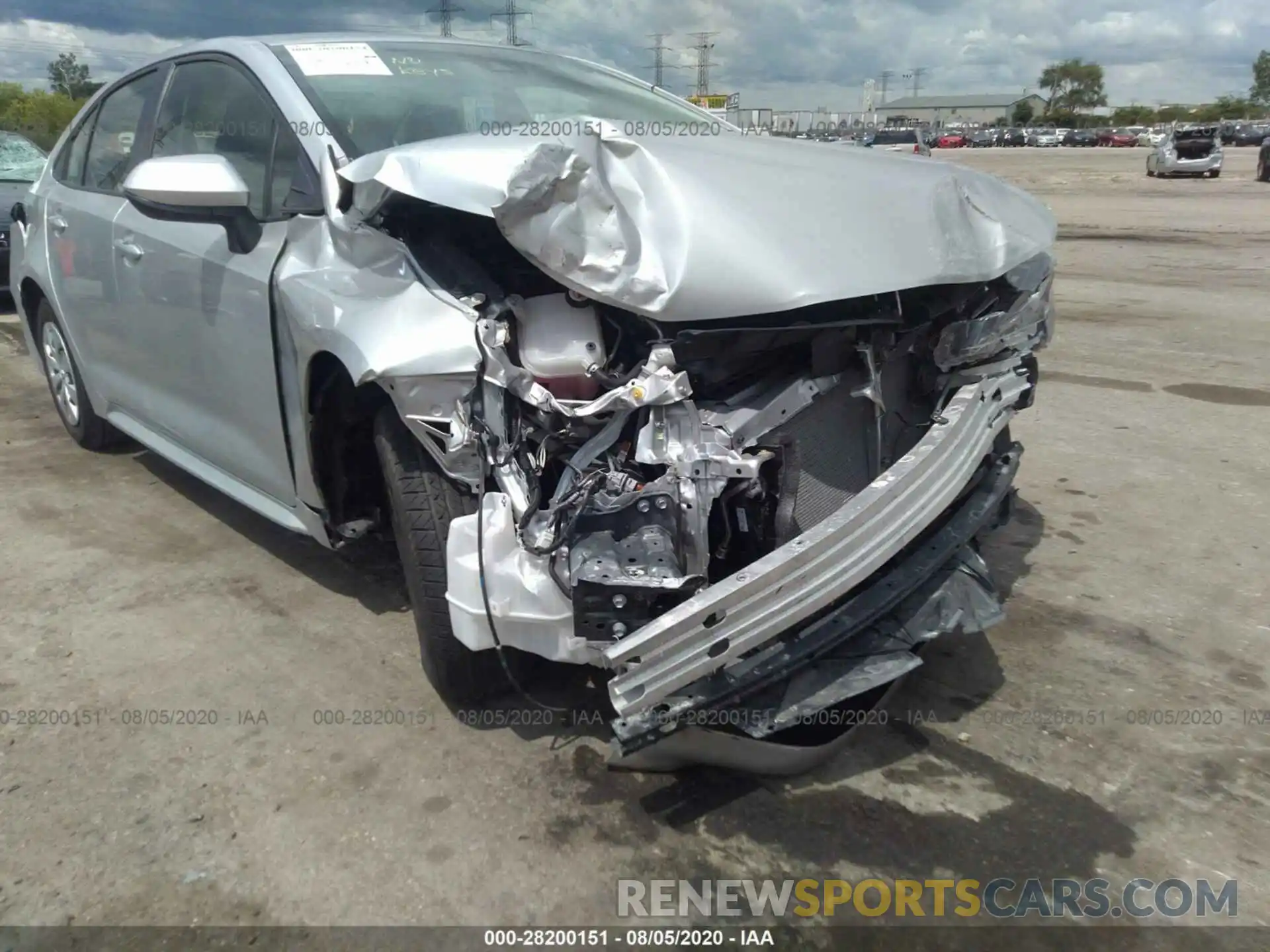 6 Photograph of a damaged car JTDDPRAE4LJ061832 TOYOTA COROLLA 2020