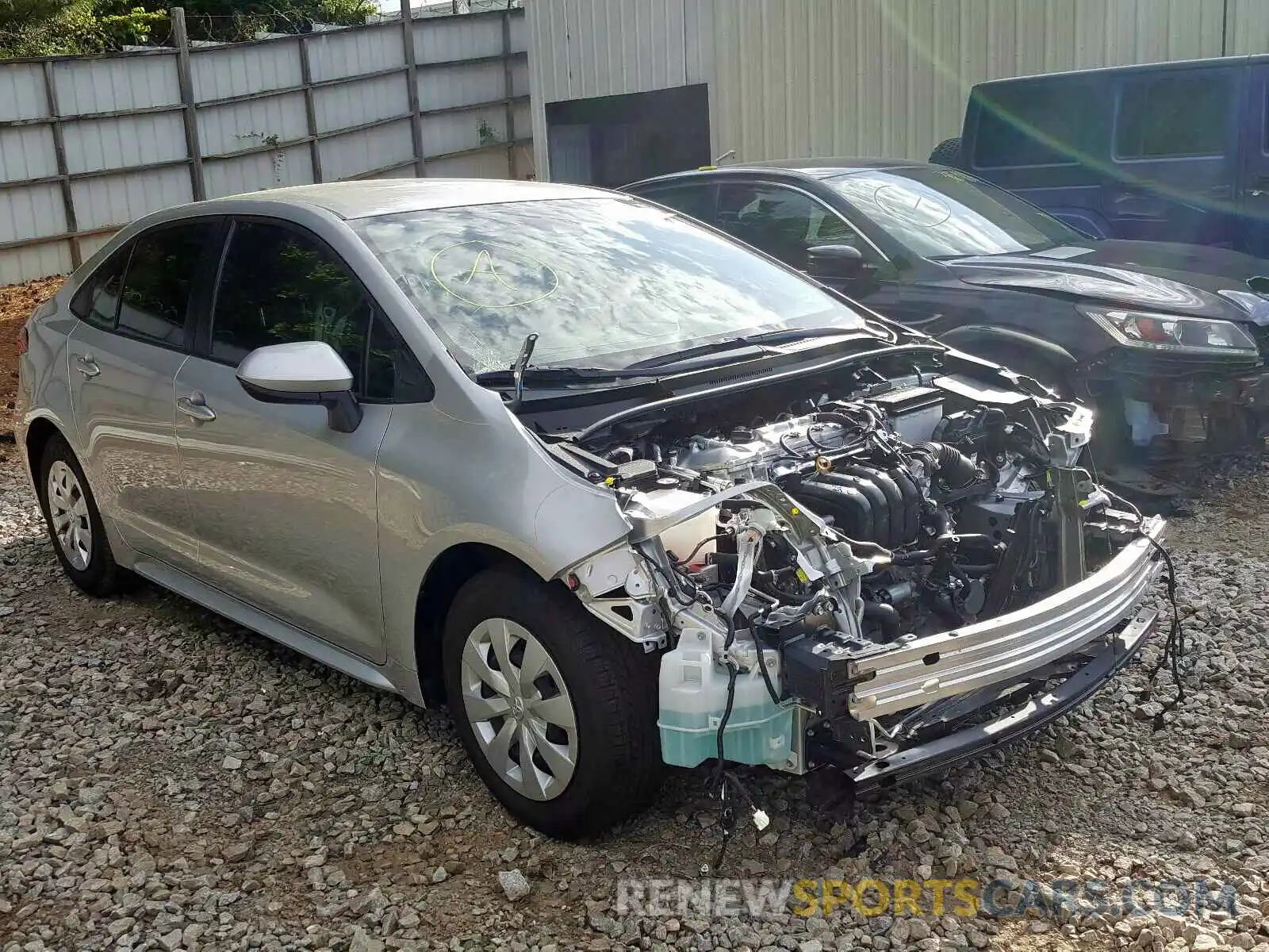 1 Photograph of a damaged car JTDDPRAE4LJ067906 TOYOTA COROLLA 2020