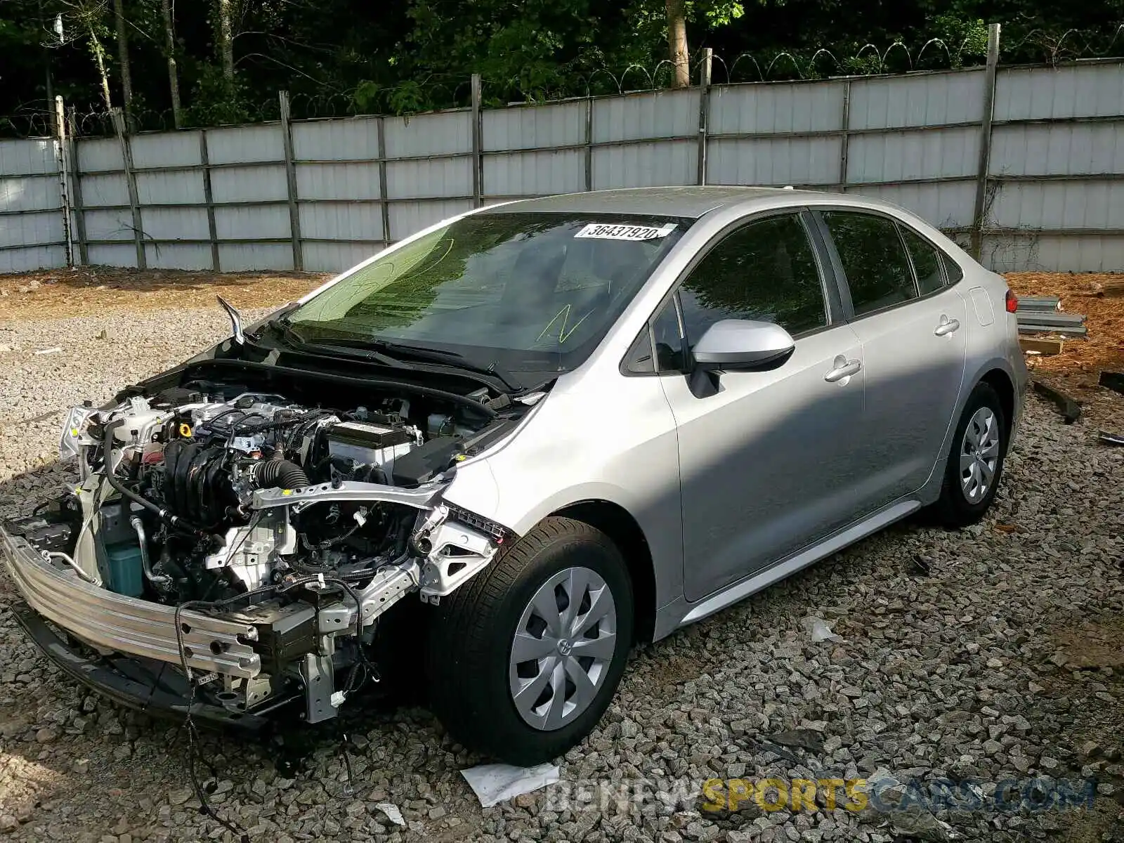 2 Photograph of a damaged car JTDDPRAE4LJ067906 TOYOTA COROLLA 2020