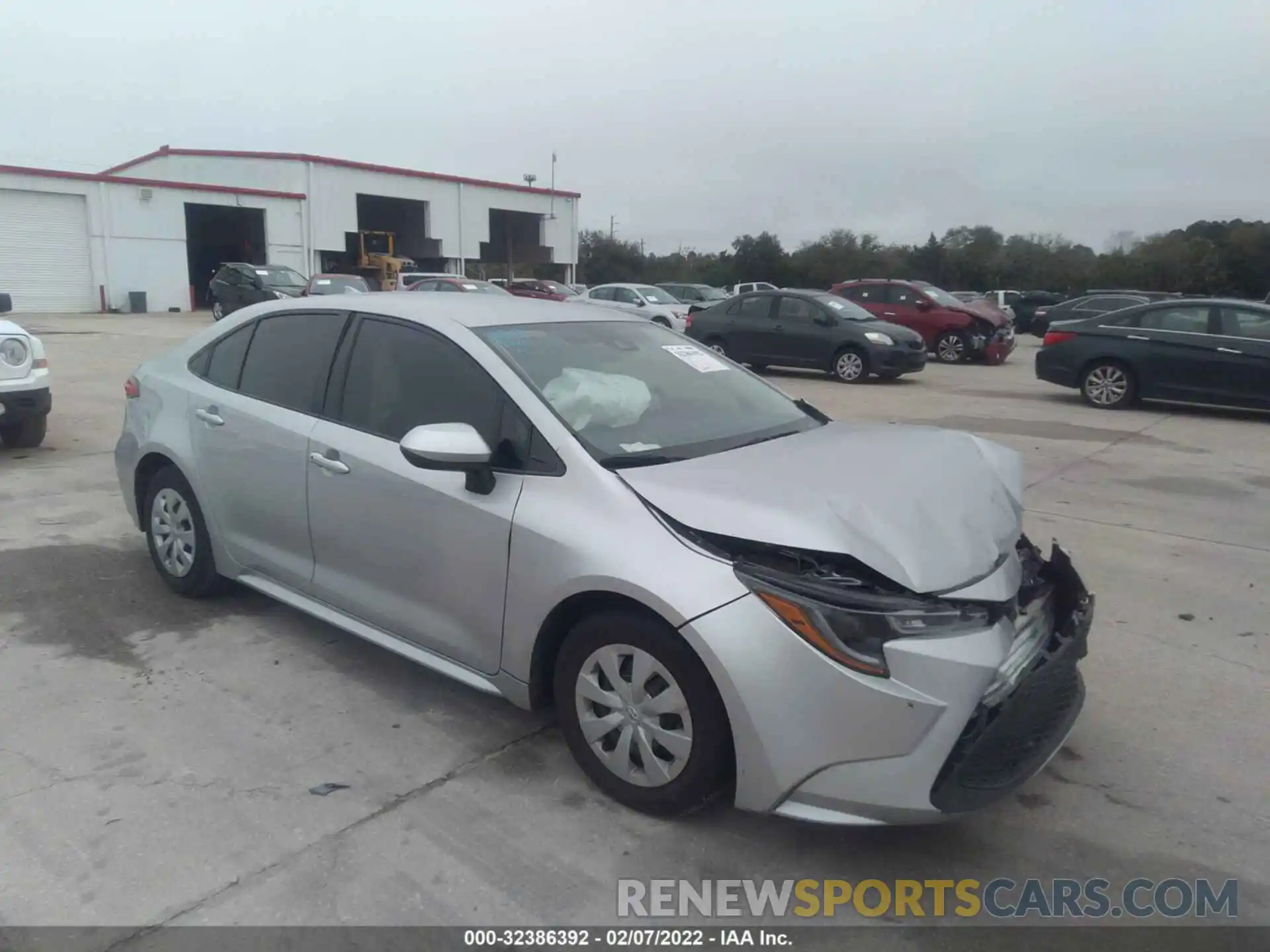 1 Photograph of a damaged car JTDDPRAE4LJ069414 TOYOTA COROLLA 2020