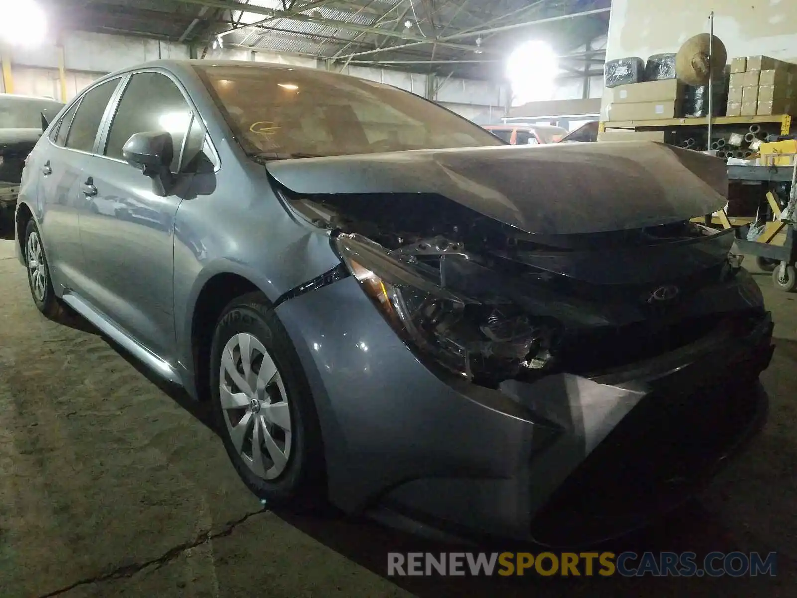 1 Photograph of a damaged car JTDDPRAE4LJ101858 TOYOTA COROLLA 2020