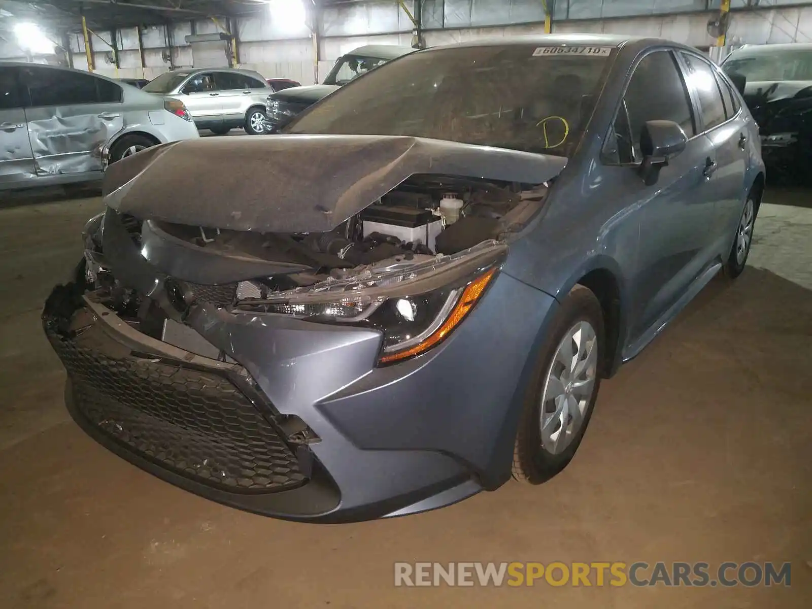 2 Photograph of a damaged car JTDDPRAE4LJ101858 TOYOTA COROLLA 2020