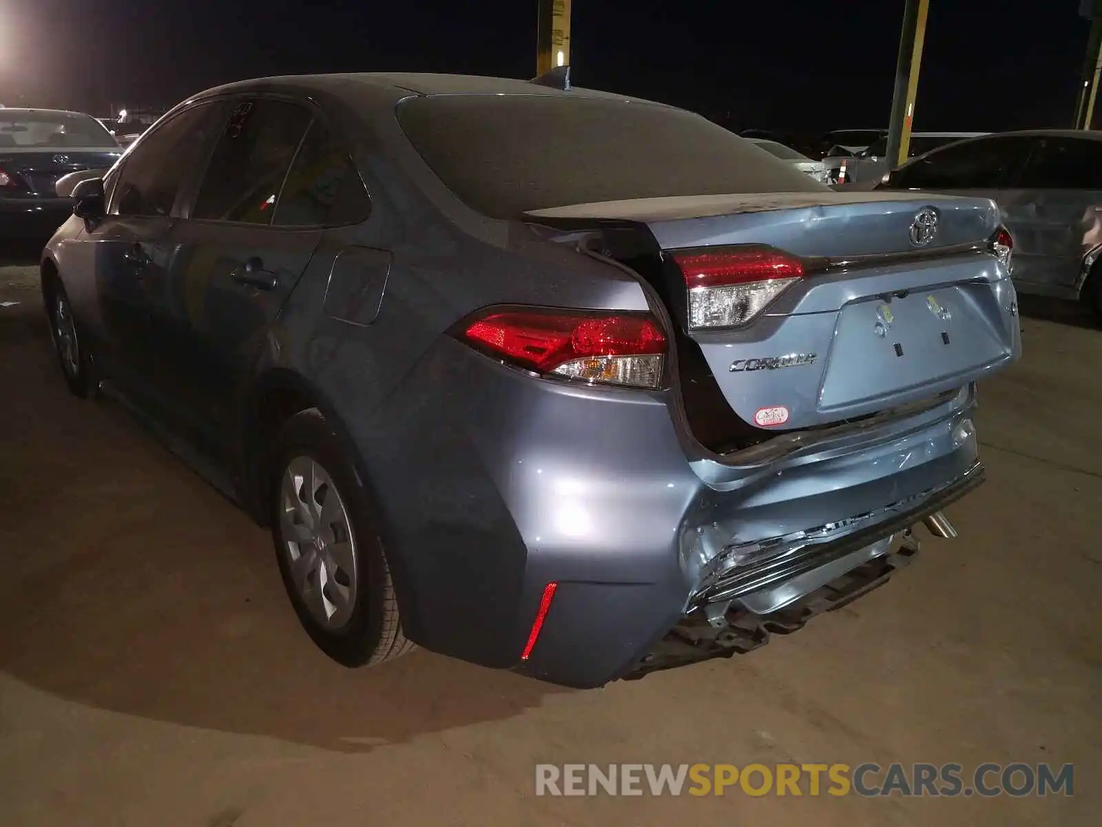 3 Photograph of a damaged car JTDDPRAE4LJ101858 TOYOTA COROLLA 2020