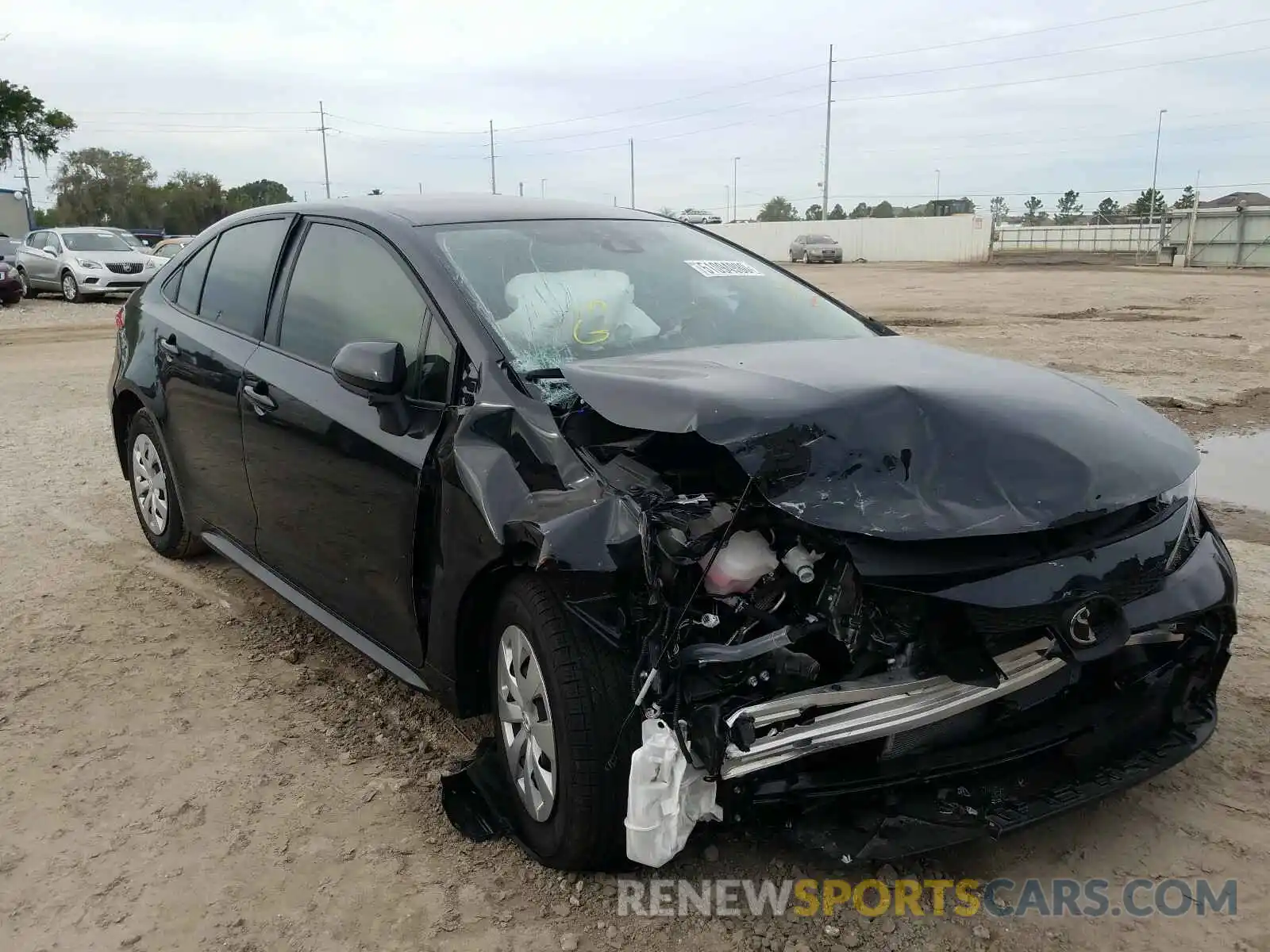 1 Photograph of a damaged car JTDDPRAE4LJ116702 TOYOTA COROLLA 2020