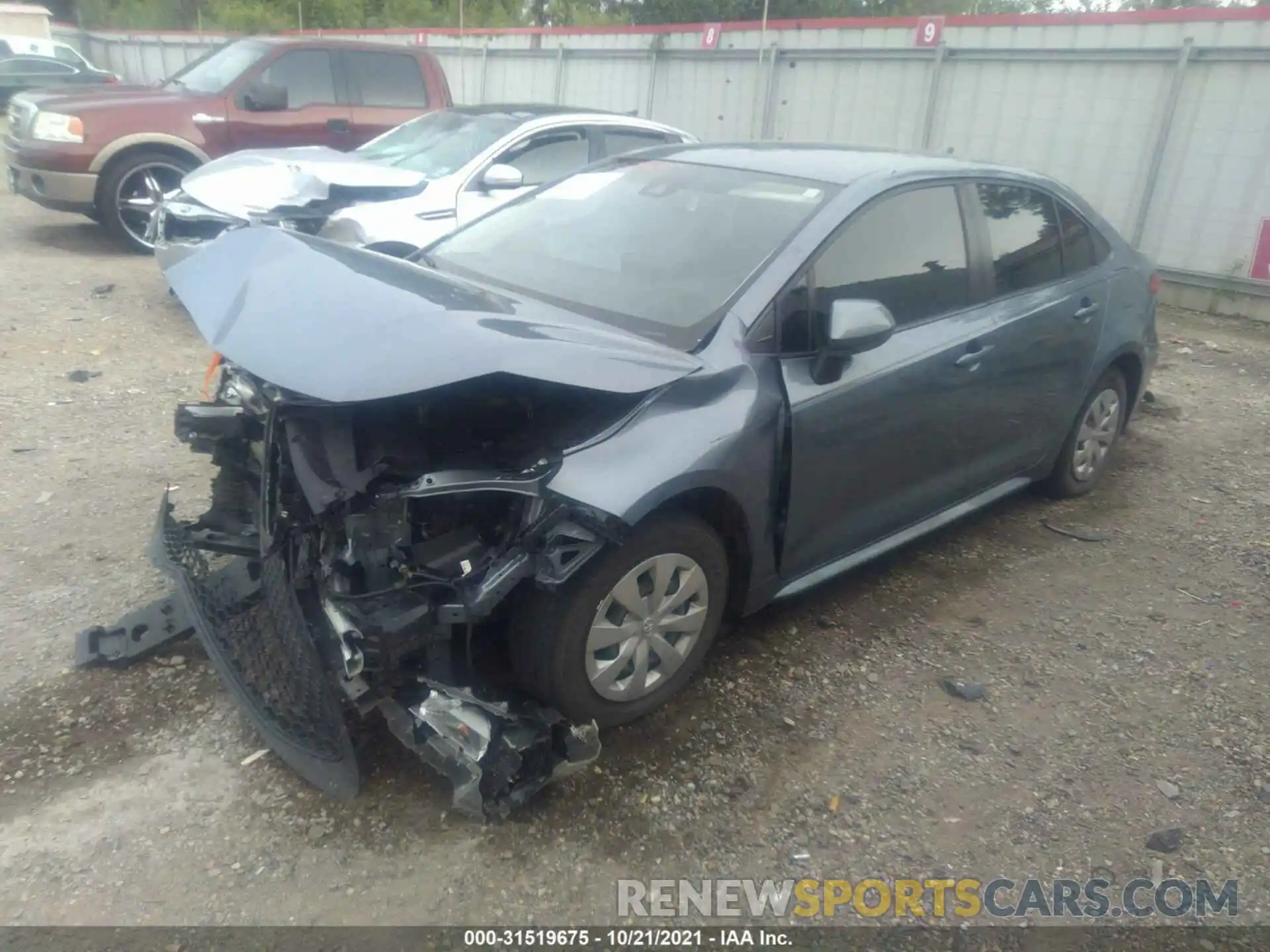 2 Photograph of a damaged car JTDDPRAE5LJ001641 TOYOTA COROLLA 2020