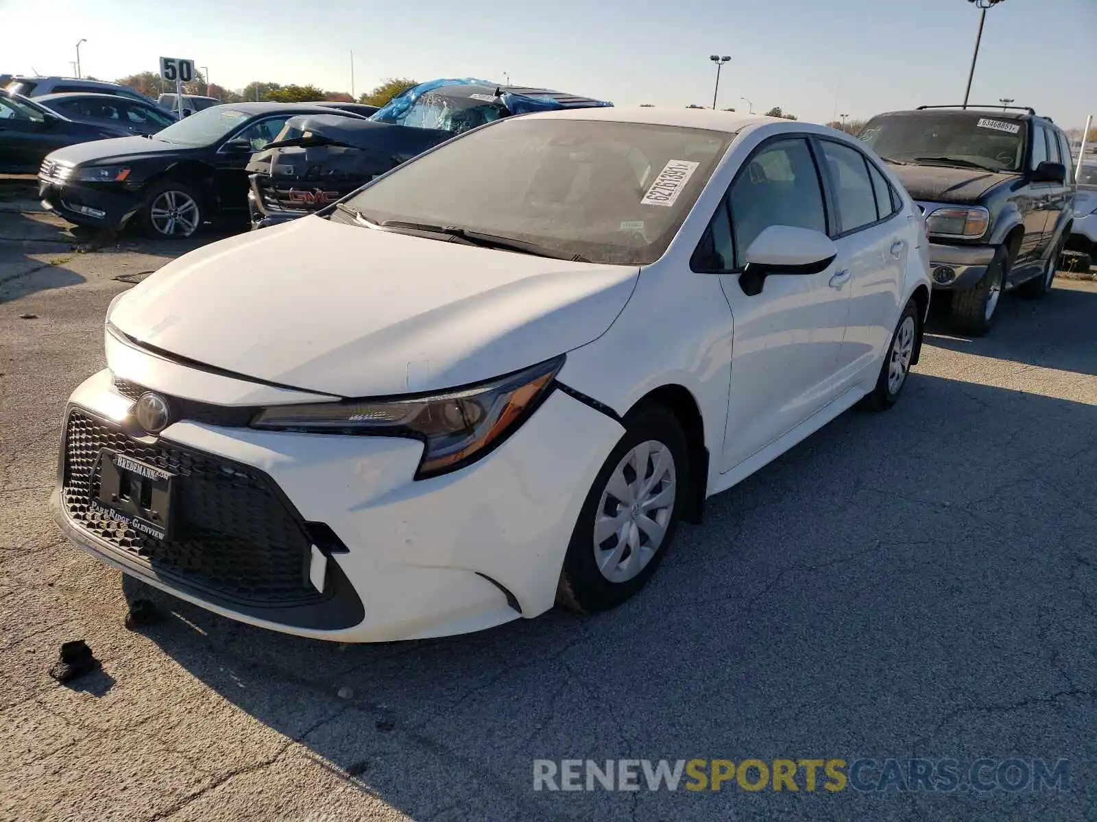 2 Photograph of a damaged car JTDDPRAE5LJ008119 TOYOTA COROLLA 2020