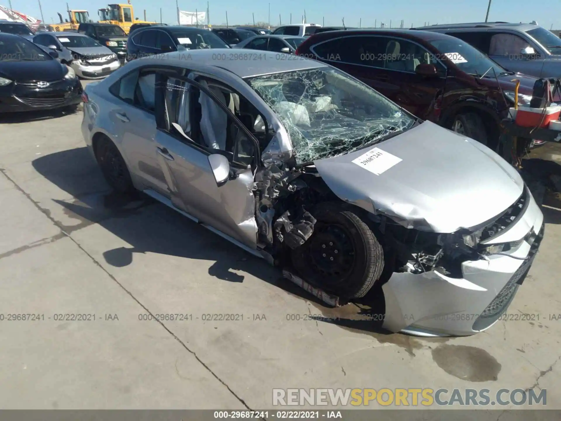 1 Photograph of a damaged car JTDDPRAE5LJ013417 TOYOTA COROLLA 2020