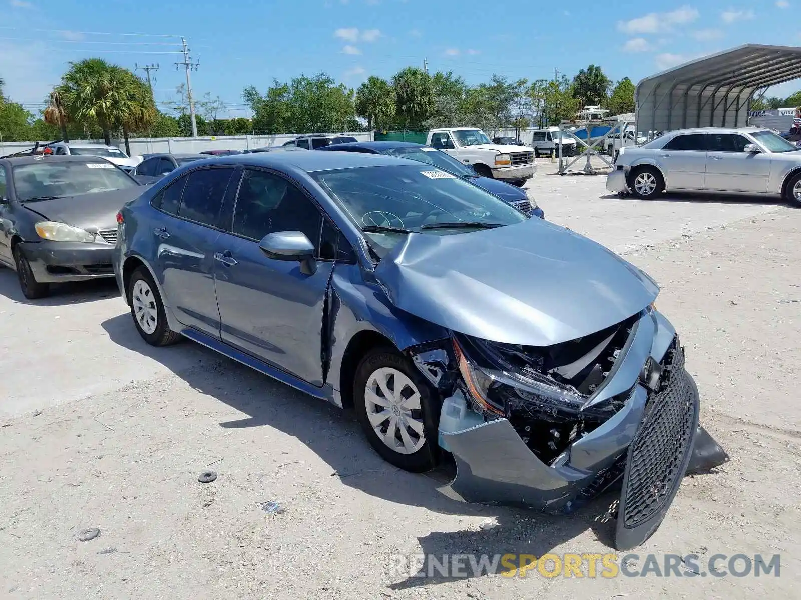 1 Photograph of a damaged car JTDDPRAE5LJ036003 TOYOTA COROLLA 2020