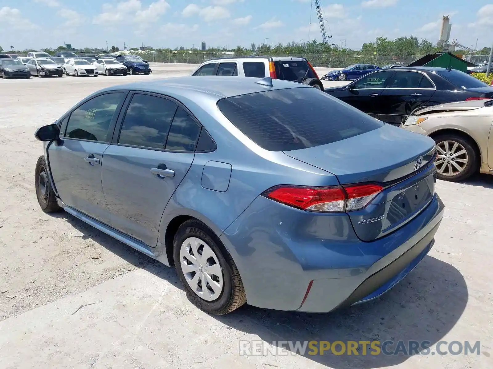 3 Photograph of a damaged car JTDDPRAE5LJ036003 TOYOTA COROLLA 2020