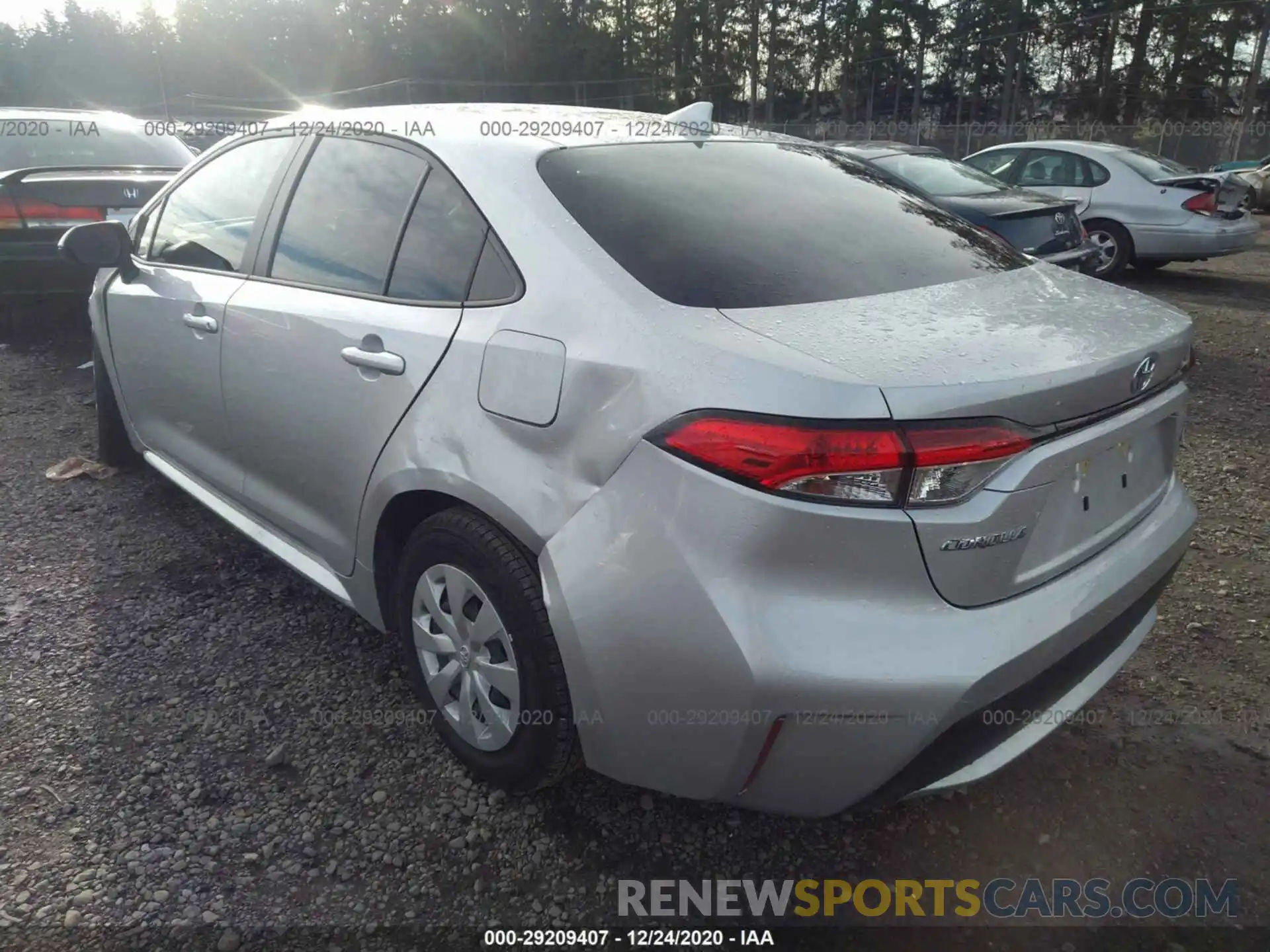 3 Photograph of a damaged car JTDDPRAE5LJ053450 TOYOTA COROLLA 2020