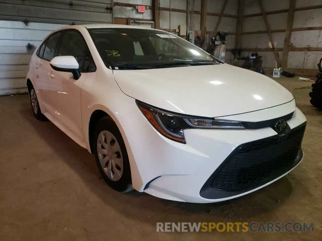 1 Photograph of a damaged car JTDDPRAE5LJ054145 TOYOTA COROLLA 2020